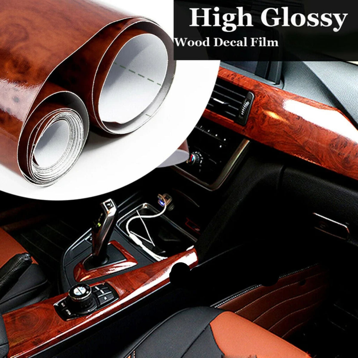 Wood Grain Car Wrap