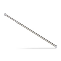 Telescopic Rod Clamp for Curtains and Shower Curtains Silver
