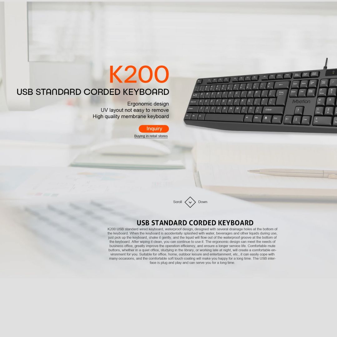 Meetion MT-K200 Wired Keyboard