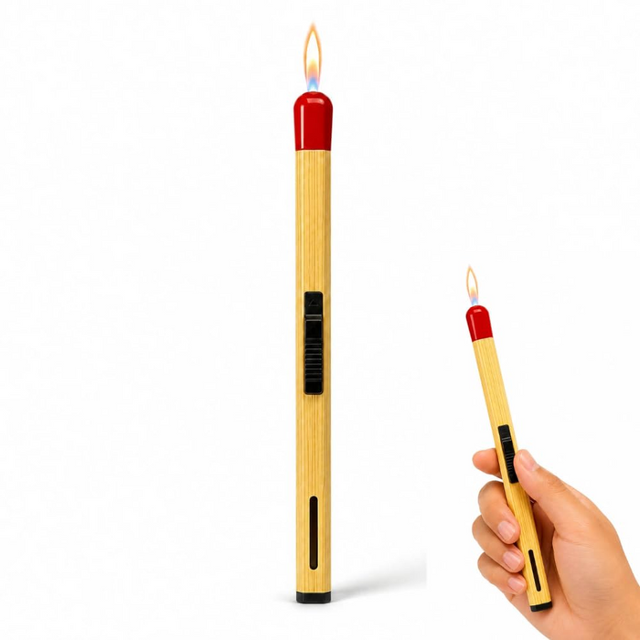 Match Stick Shaped Butane Lighter with Long Handle