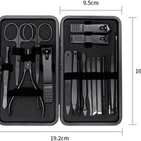 PINK Manicure Set Nail Clippers Tools Household 18Pcs , Tool Kit for Men and Women