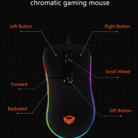 MEETION GM20 Optical Silent Wired Gaming Mouse