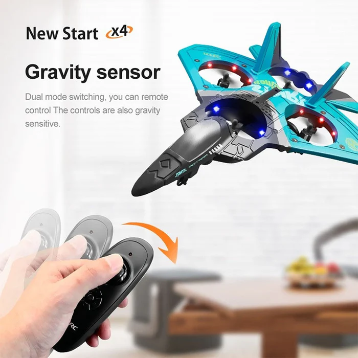 4XRC Jet Fighter Stunt RC Plane, Airplane 360° Drop-Resistant