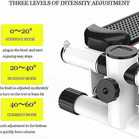 Mini Stair Stepper with Resistance Bands – Portable Full Body Home Workout Machine