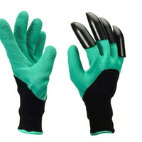Gardening gloves with 4 claws