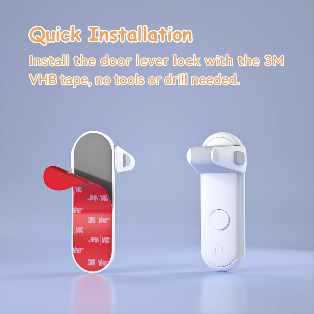 Childproof Door Lever Locks