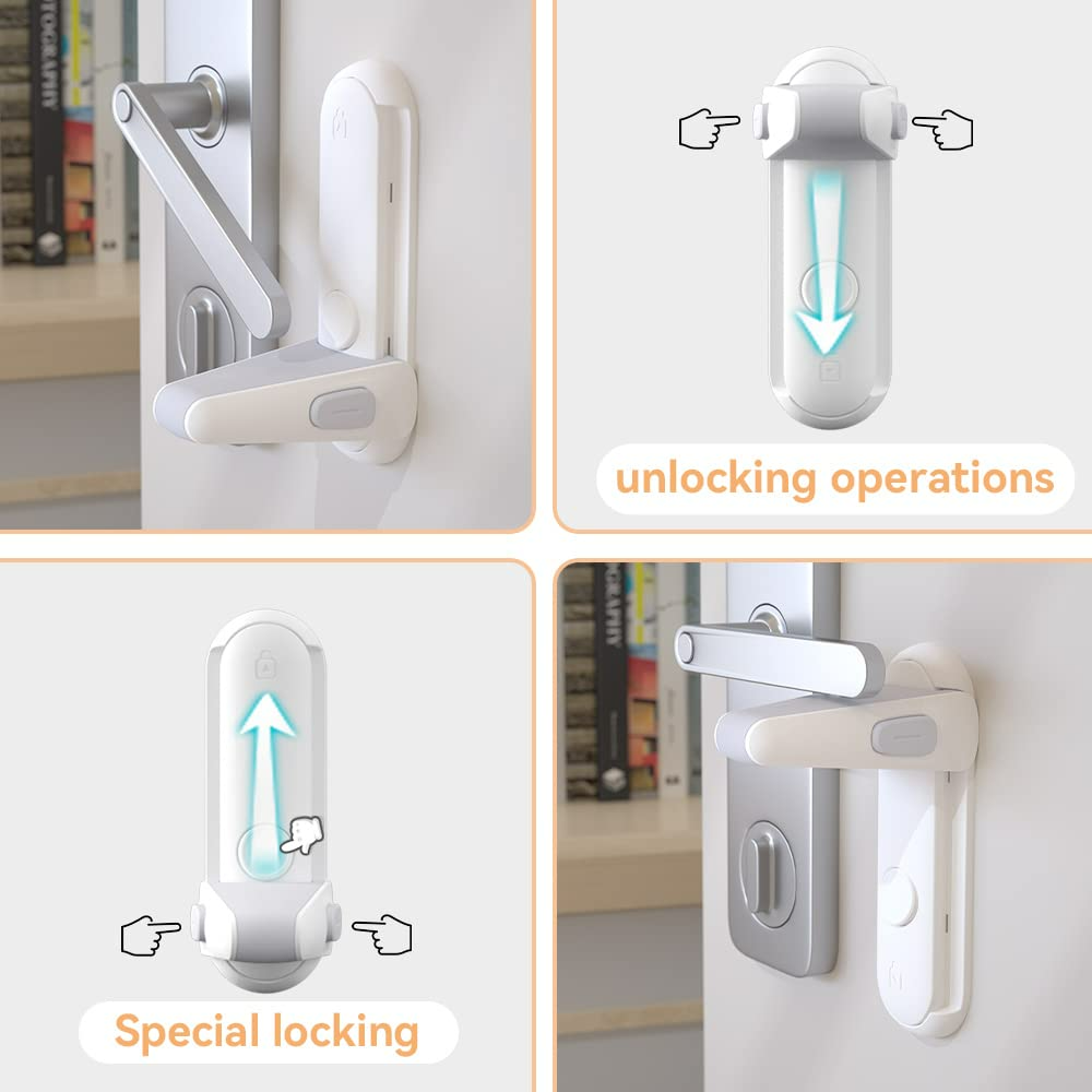 Childproof Door Lever Locks