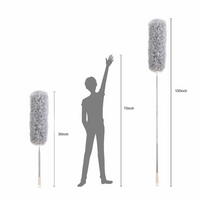 100 Inch Fan Duster, Extendable Microfiber Duster, Feather dust cleaner