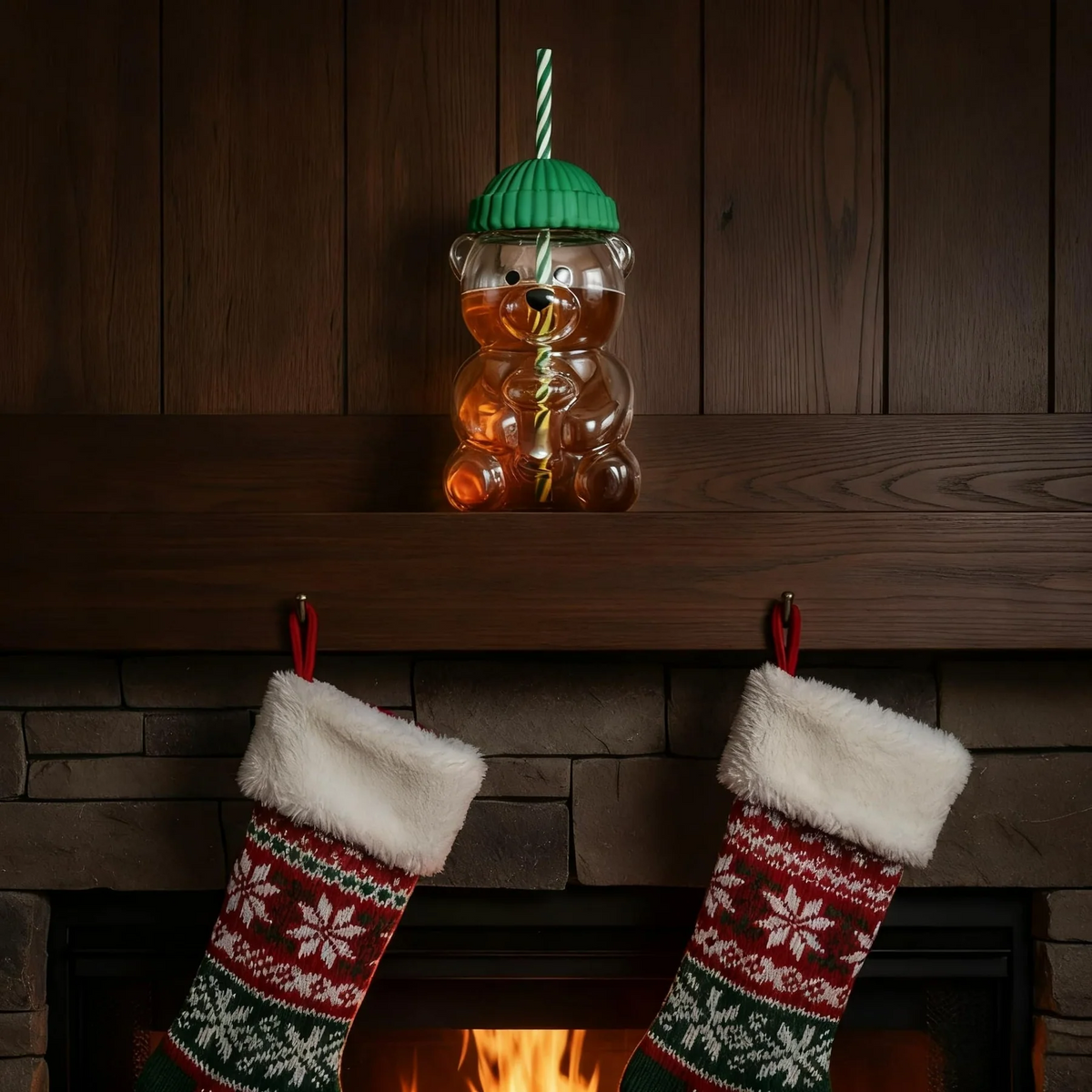 Bear Glass Cup