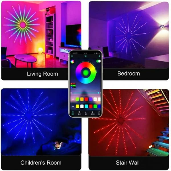LED Firework Strip Lights