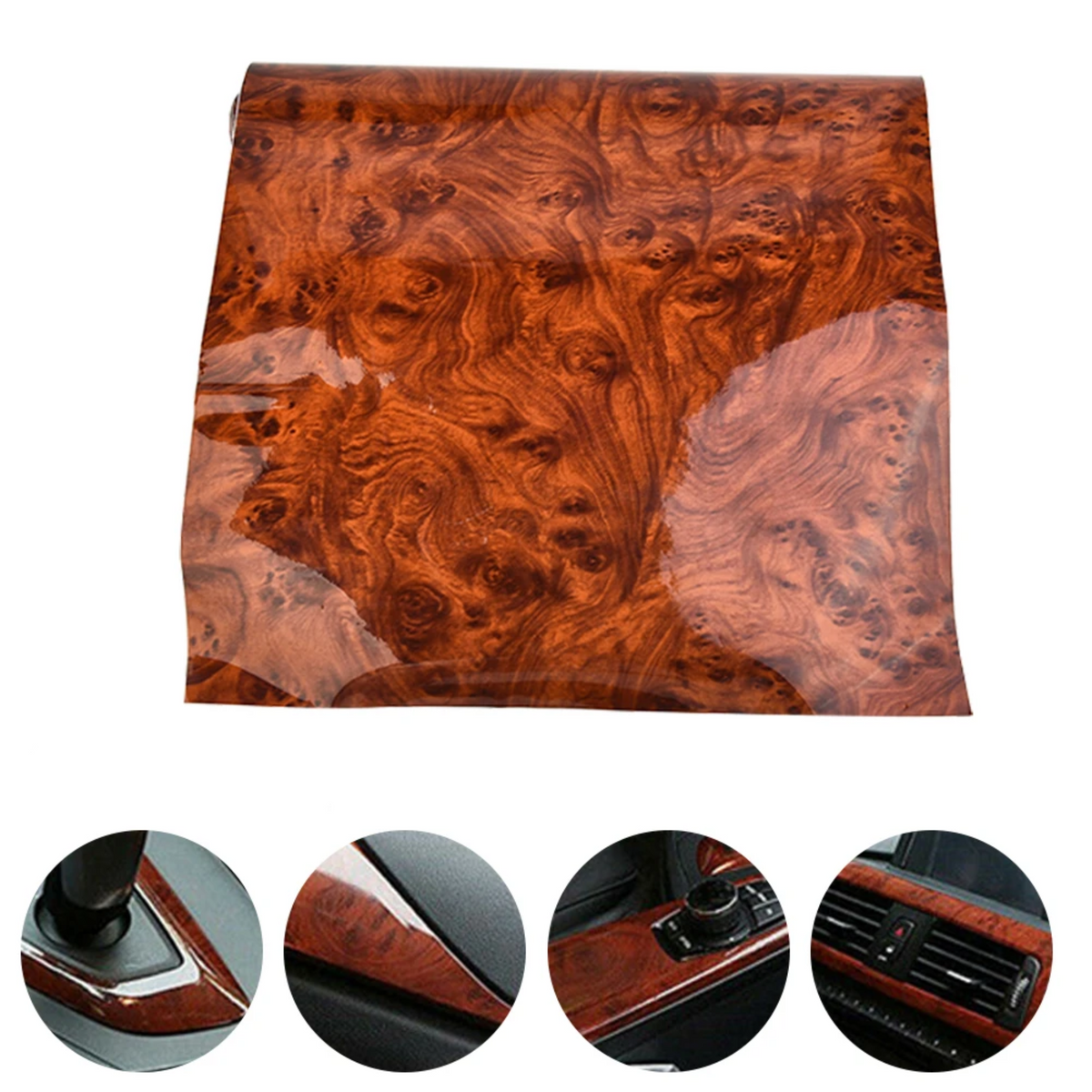 Wood Grain Car Wrap
