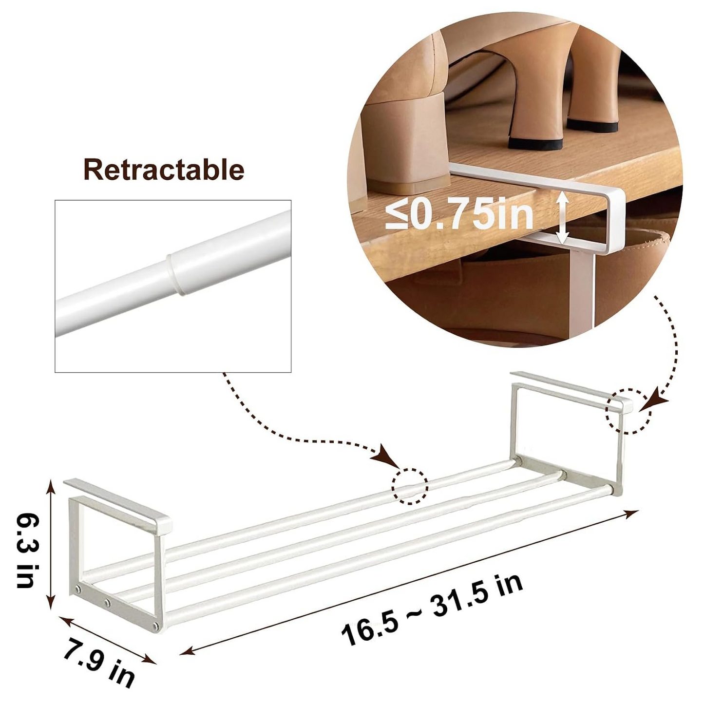 Expandable Shoe Rack Organizer