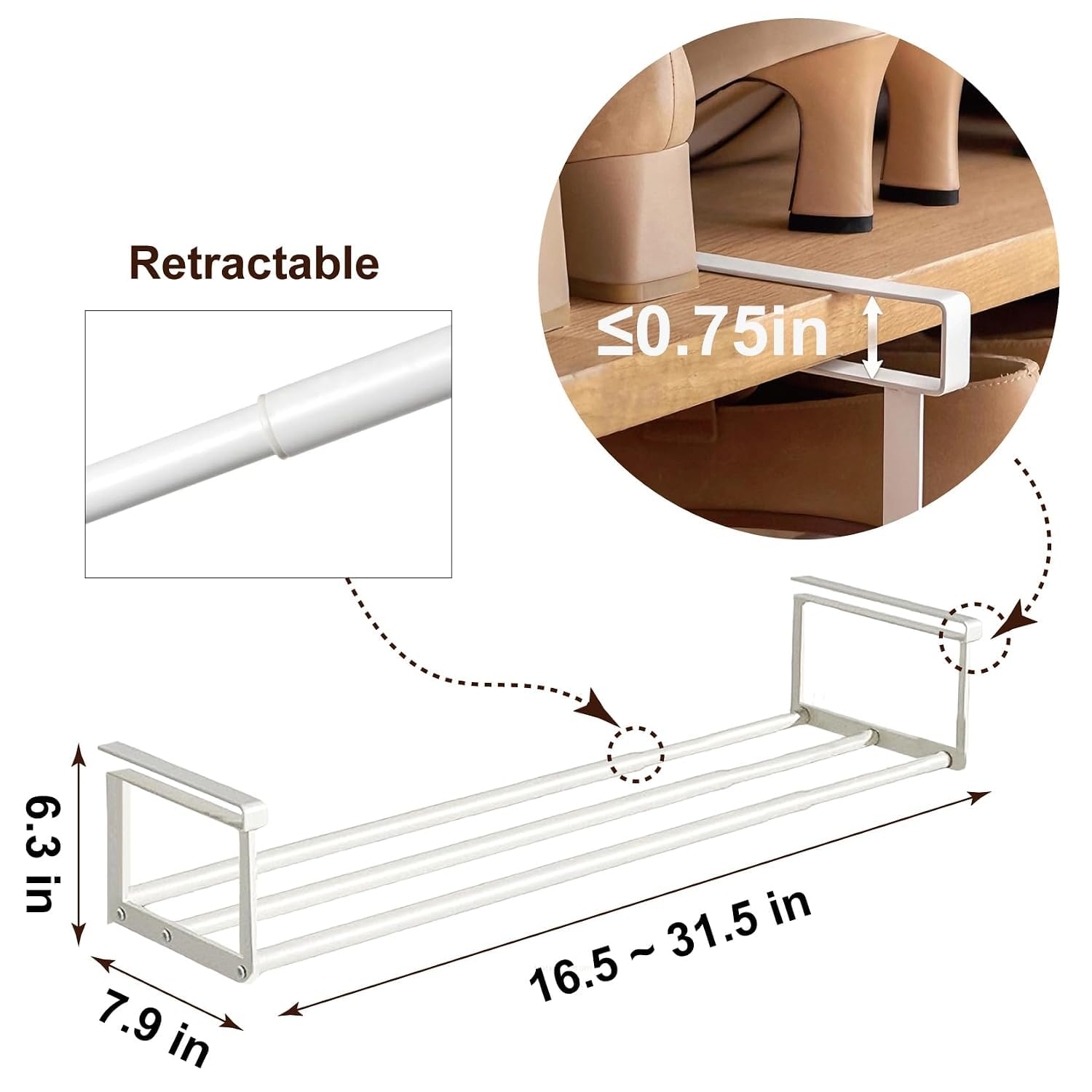Expandable Shoe Rack Organizer
