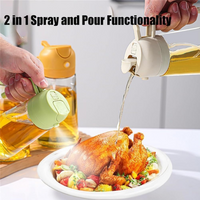2 in 1 Olive Oil Dispenser and Oil Sprayer for Cooking