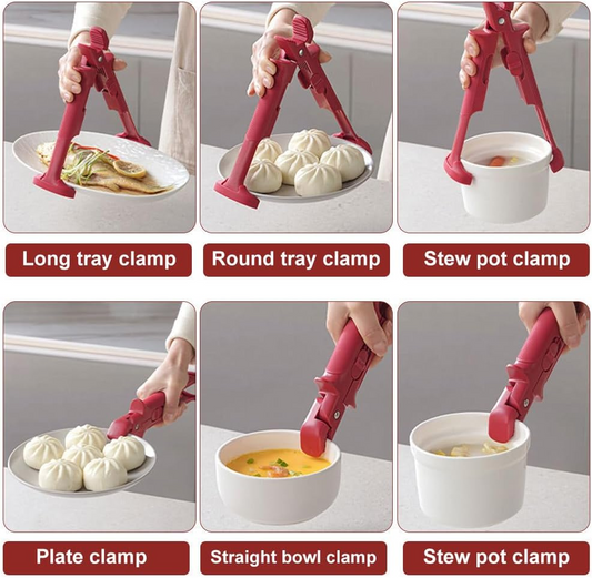 Anti-Scald Bowl Clip, Double-head Hot Dish Plate Gripper