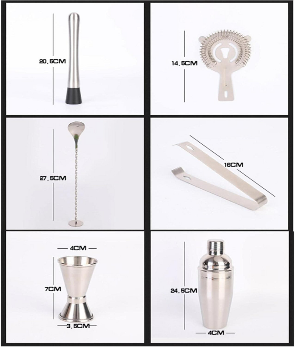 Cocktail Shaker Set Bartender Kit