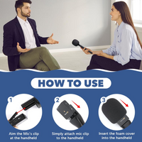 Universal Wireless Microphone Interview Handle