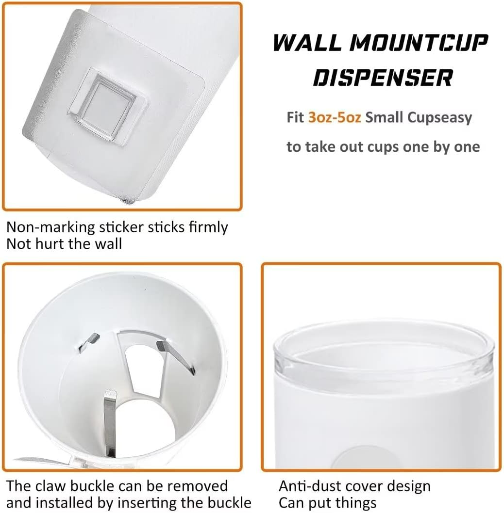 Wall-Mounted Cup Dispenser
