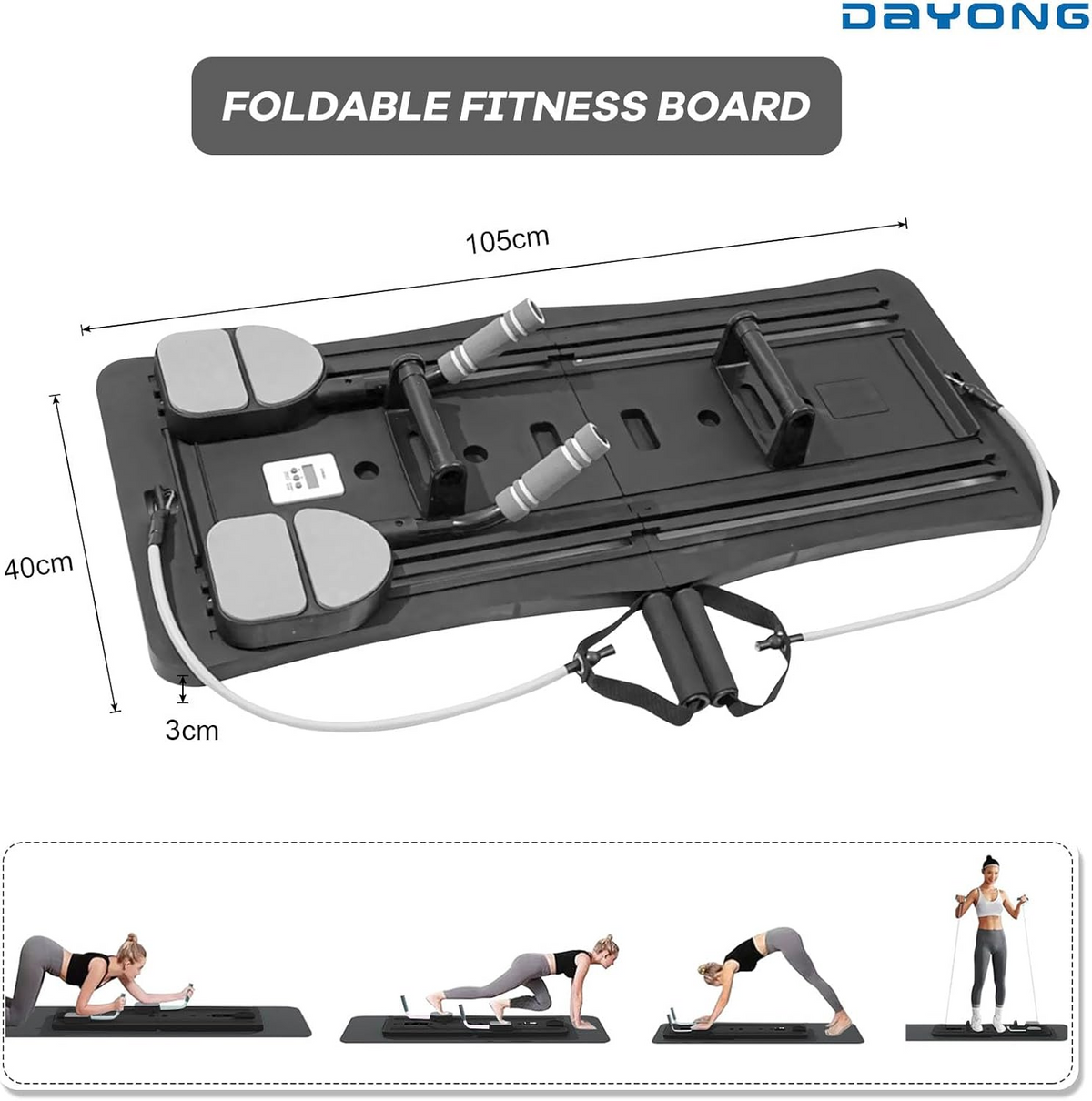 Foldable Pilates Reformer Machine