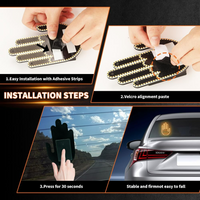 LED Hand Signal Car 3 Modes Middle Finger for Car Rear Window Road With Remote Control
