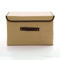 Foldable Storage Box with Lid – Stackable Clothes Organizer