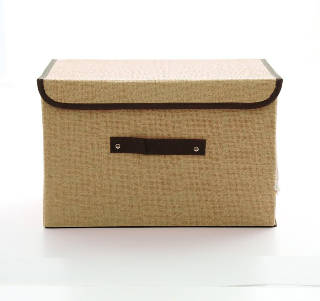 Foldable Storage Box with Lid – Stackable Clothes Organizer