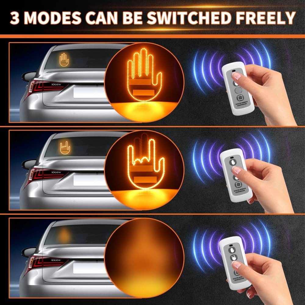 LED Hand Signal Car Sign