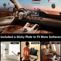 Magnetic Car Phone Mount – Upgraded Vacuum Suction Holder, 360° Adjustable Dashboard & Windshield Bracket
