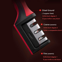 Premium Knife Sharpener, with 3-Stage Blades Sharpener Stone