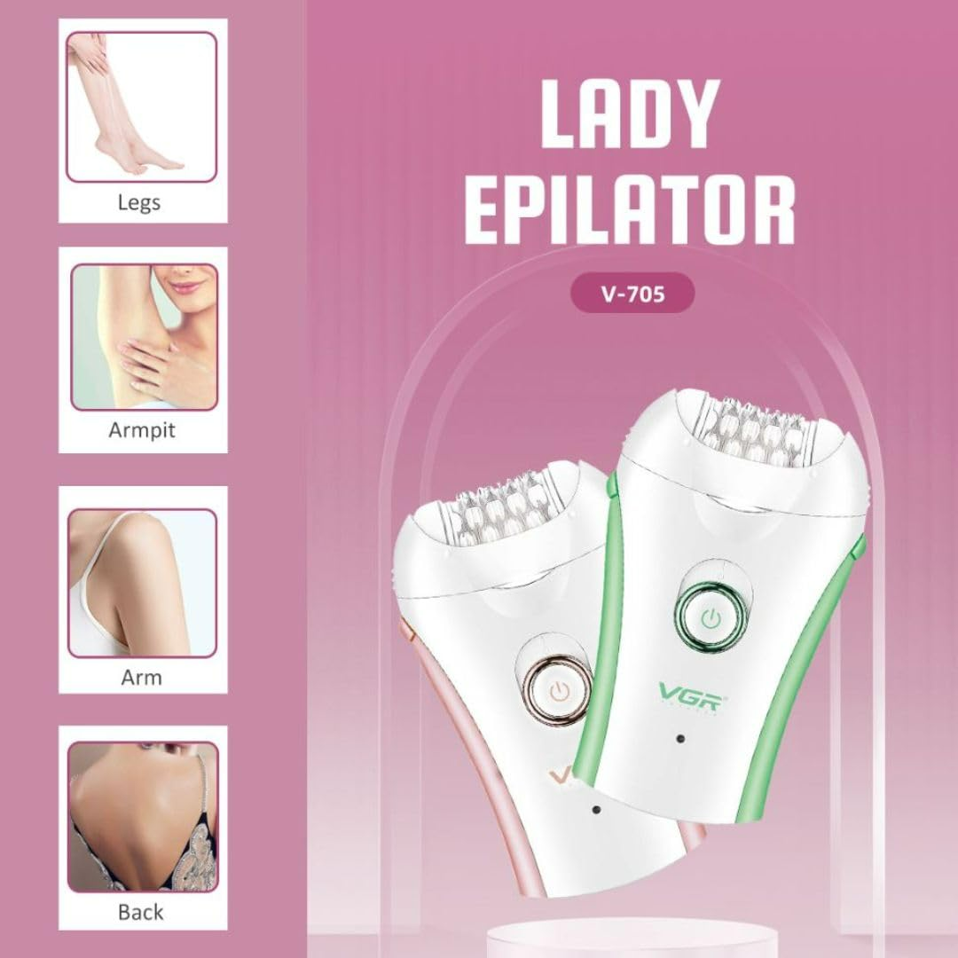 VGR Compact Cordless Women Epilator V705