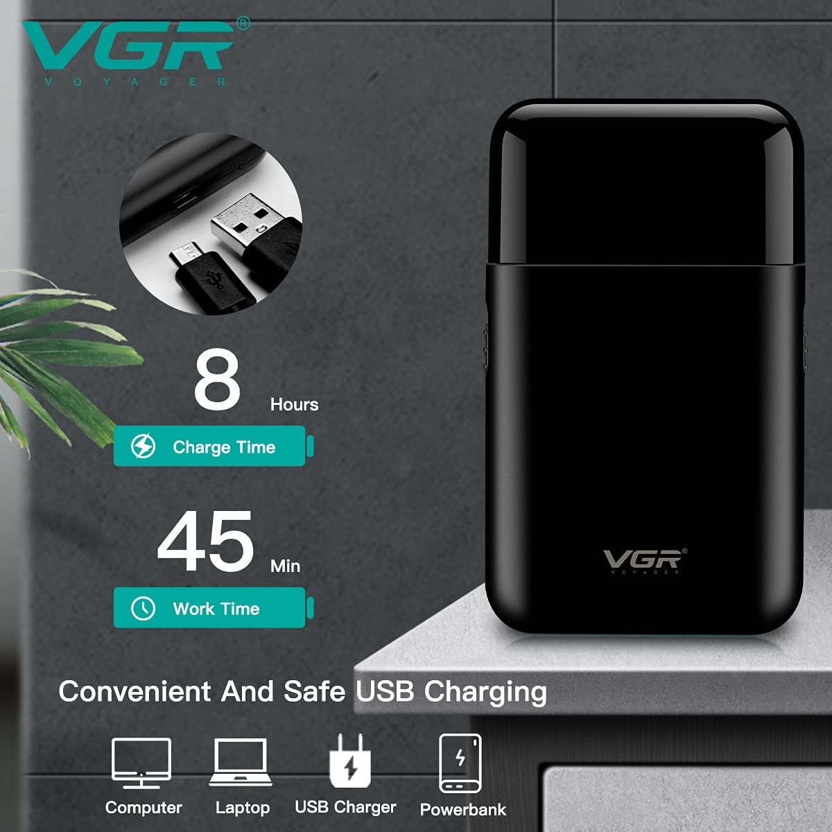 VGR Electric Shaver V390
