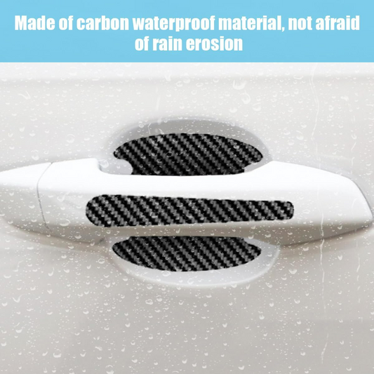 8PCS/SET Carbon Fiber Car Door Handle Protector Cover Inner Bowl Anti Scratch Sticker