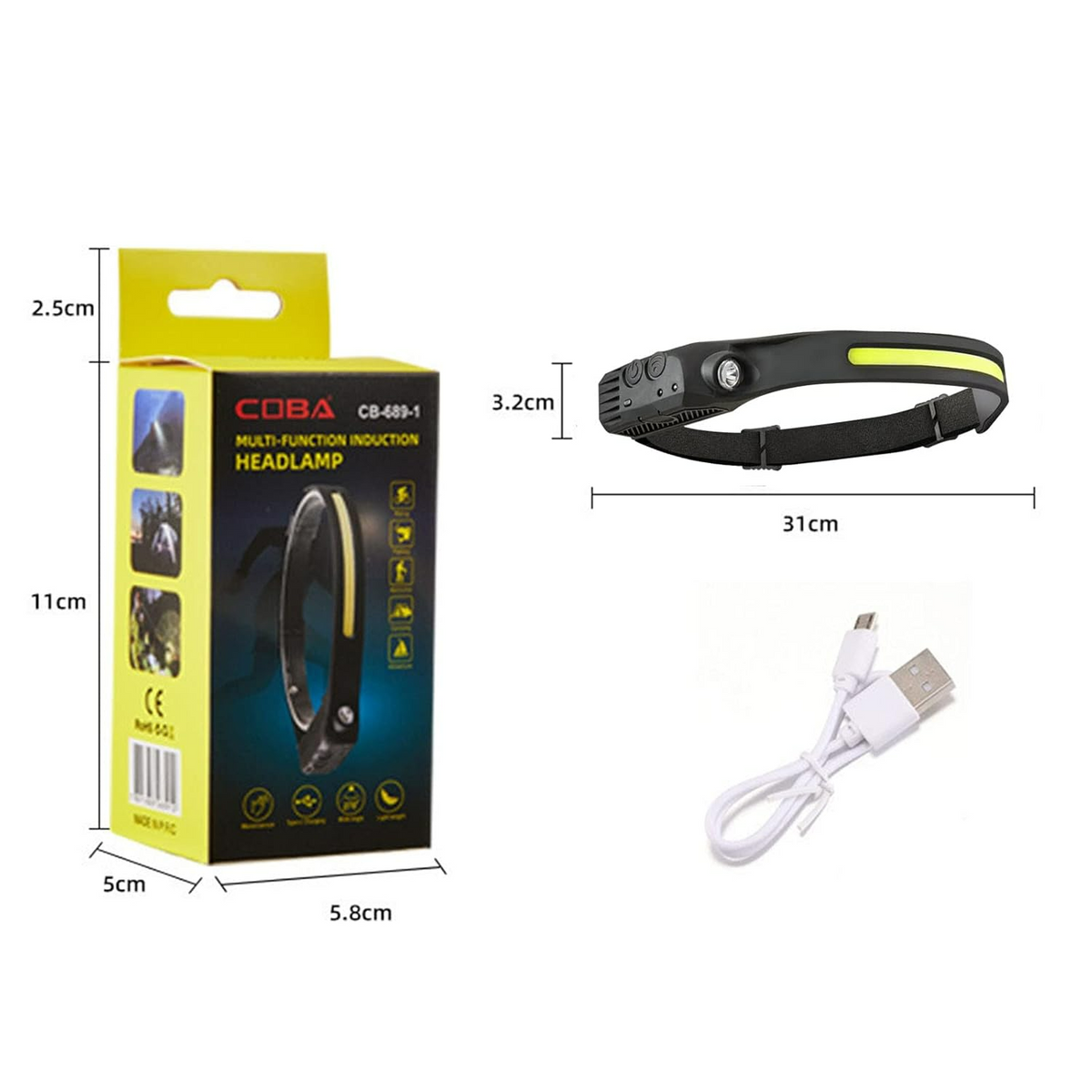 Coba Rechargeable Headlamp CB-811-1