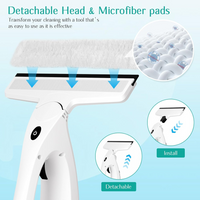 3 in 1 Rechargeable Cordless Window Vacuum Cleaner with Window Puller