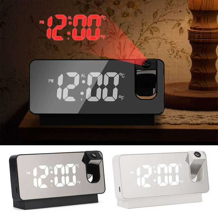 LED Projection Alarm Clock