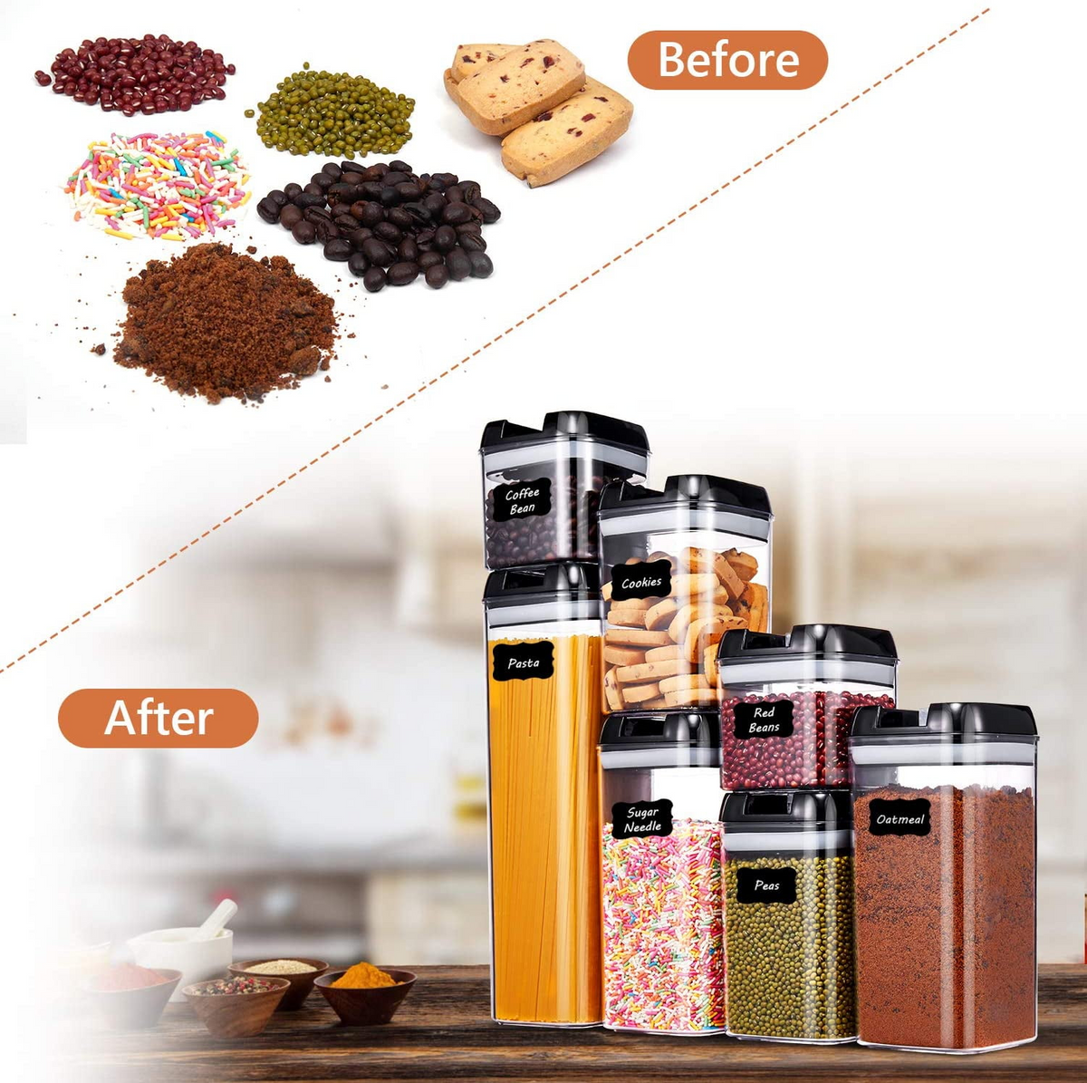 7-Piece Airtight Food Container Set