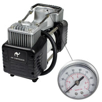 Portable Air Compressor Pump Tire Inflator with Digital Gauge, Heavy Duty Double Cylinder 12V Tire Pump 150 PSI with Tire Repair Kit MK-718