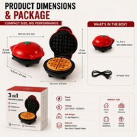 Mini Non-Stick Waffle Maker