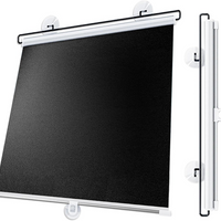 Retractable Sunshade Roller Shades,30-80cm Wide Roller Window Blinds Without Drilling