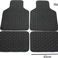 4pcs Leather Car Floor Mats