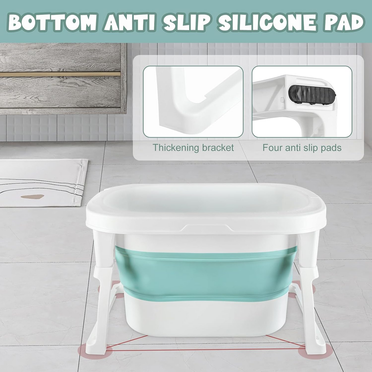 Foldable Baby Bathtub with Seat