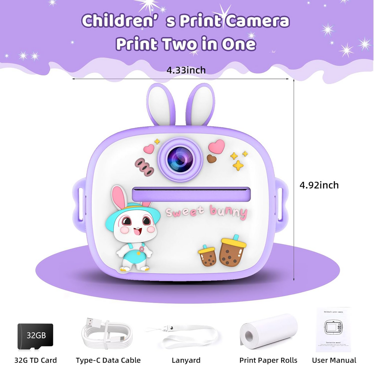 Kids Instant Print Camera