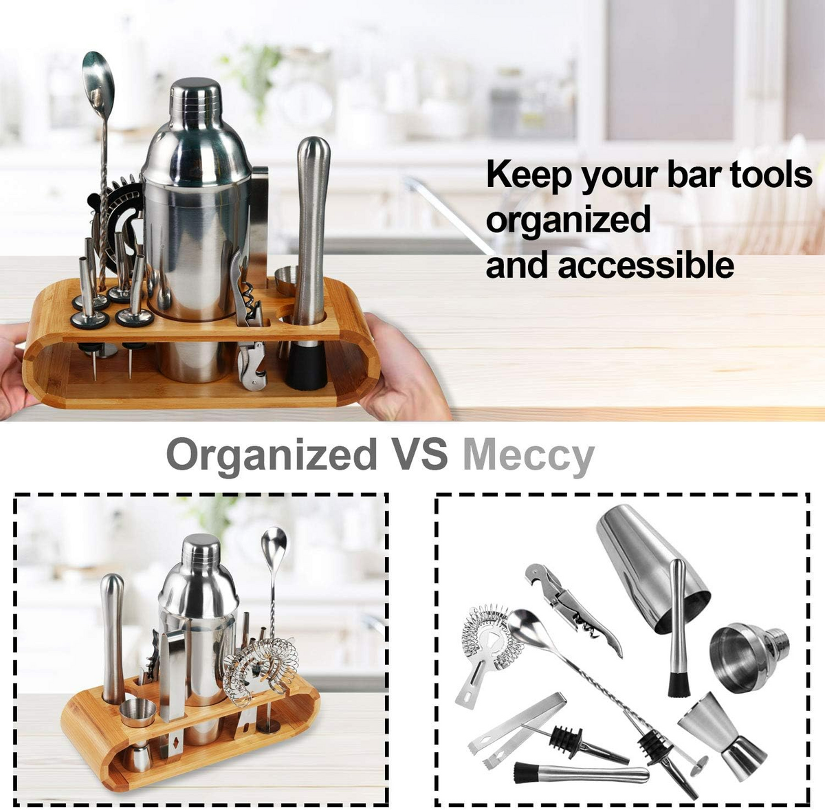 Cocktail Shaker Set Bartender Kit