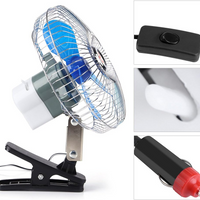 Mini Clip Rotating Fan 12V