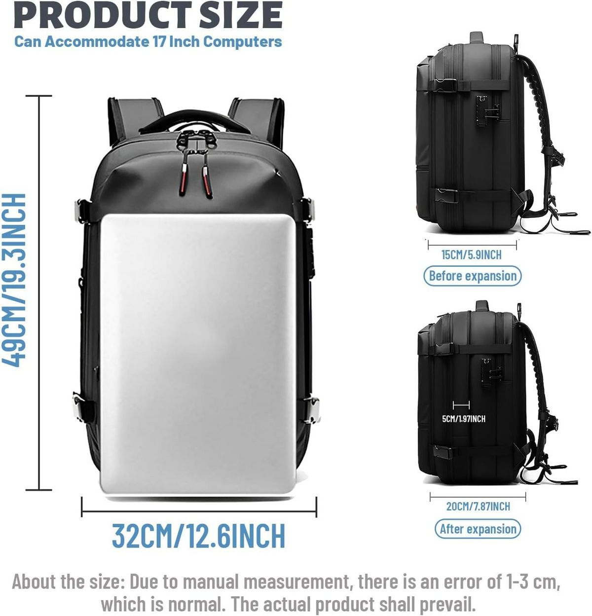 Vacuum Compression Travel Backpack