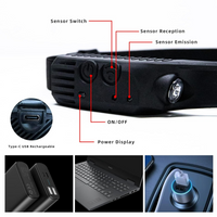 Coba Bright Rechargeable Headlamp Flashlight, 8 Lighting Modes with Motion Sensor Head Lamp CB-811-1