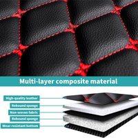 4pcs Leather Car Floor Mats