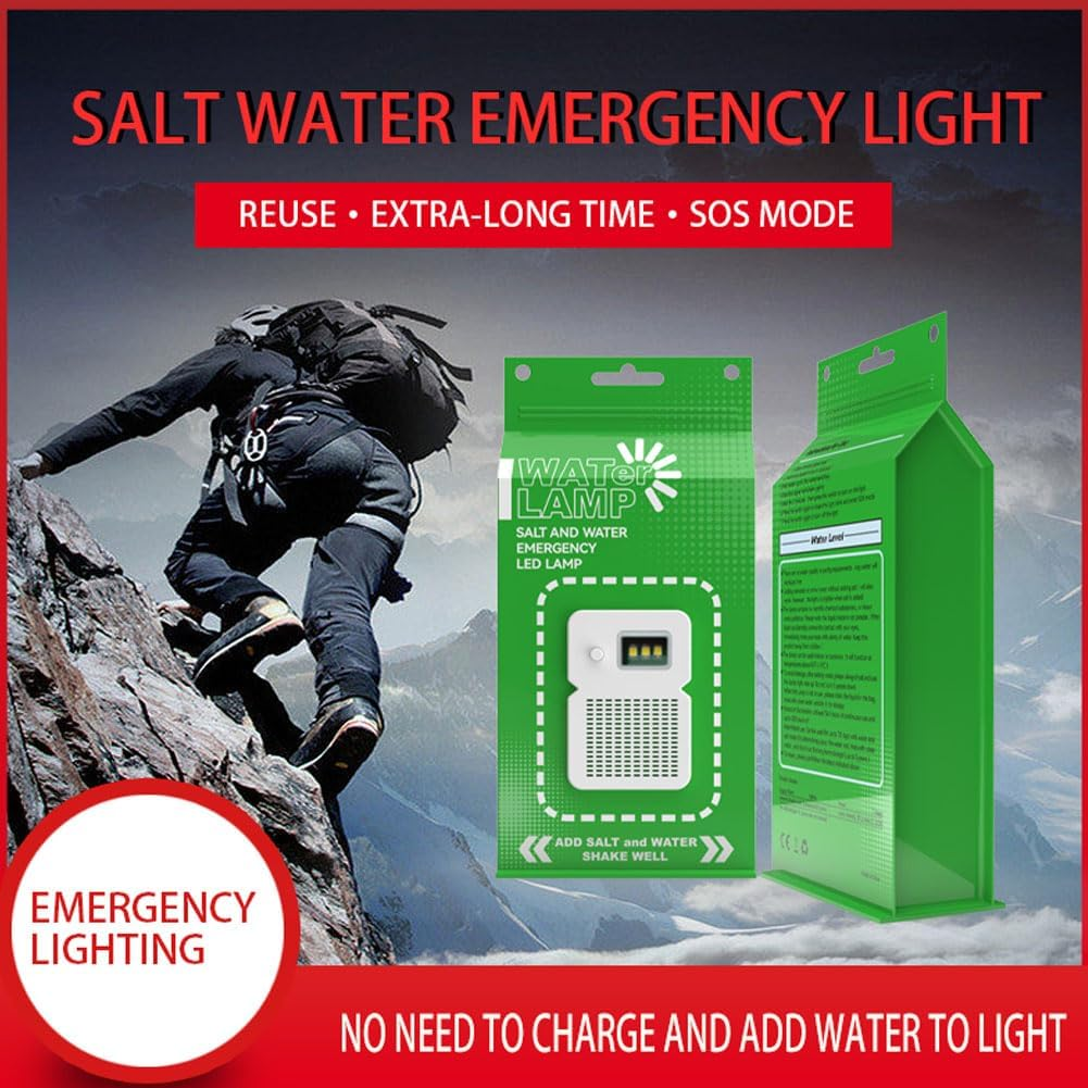 Portable Salt Water LED Lamp