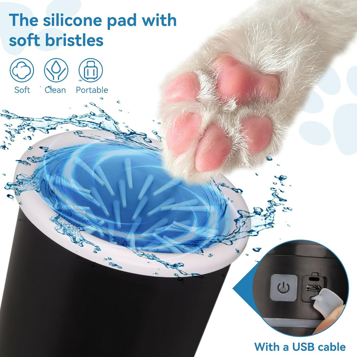 Rechargeable Dog Paw Cleaner