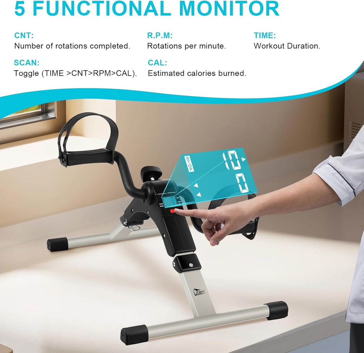 Foldable Under-Desk Pedal Exerciser